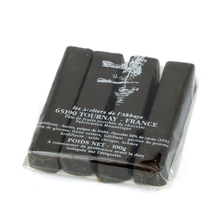 Pâtes de Fruits enrobées de chocolat - Saint Benoît - 100 g | TOURNAY (Abbaye Notre-Dame de)