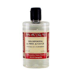 Shampoing au miel et sauge - 250 mL | GANAGOBIE (Abbaye Notre-Dame de)