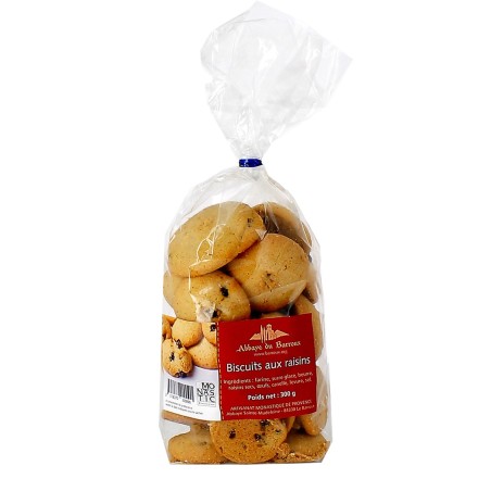 Biscuits aux Raisins - (BA-ABX1006) - 300 g | BARROUX (Abbaye Sainte-Madeleine du)