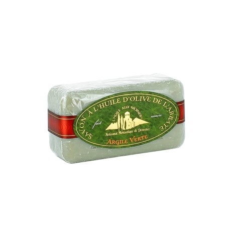 Savon à l'huile d'Olive et à l'Argile verte - (BA-PSX1002) - 170 g | BARROUX (Abbaye Sainte-Madeleine du)