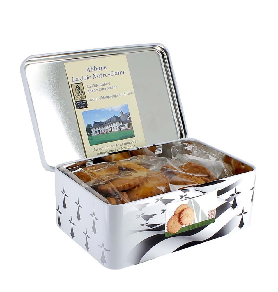 Boîte en métal de galettes sablées - 425 g | CAMPÉNÉAC (Abbaye de la Joie-Notre-Dame de)