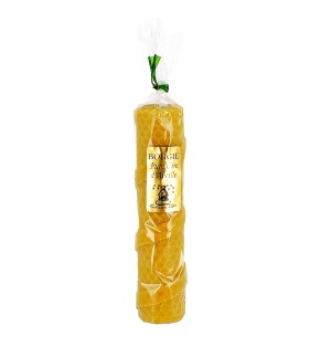 MONASTERE DE LA PAIX-DIEU - Bougie longue Cigare pure cire d'abeille enroulée N°5