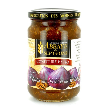 Confiture extra de figues aux noix et sésame - 370 g | SEPT-FONS (Abbaye Notre-Dame de)