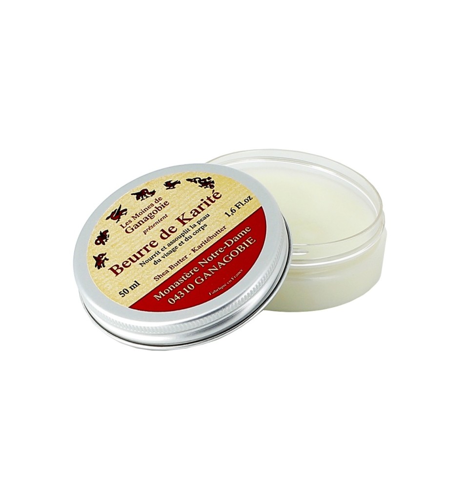 Beurre de karité baume visage et corps - 50 mL | GANAGOBIE (Abbaye Notre-Dame de)