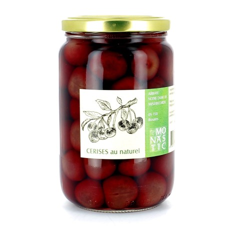 Cerises au naturel - (R1CE) - 740 g | ROSANS (Abbaye Notre-Dame de Miséricorde)