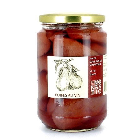 Poires au vin - (R3PV) - 730 g | ROSANS (Abbaye Notre-Dame de Miséricorde)