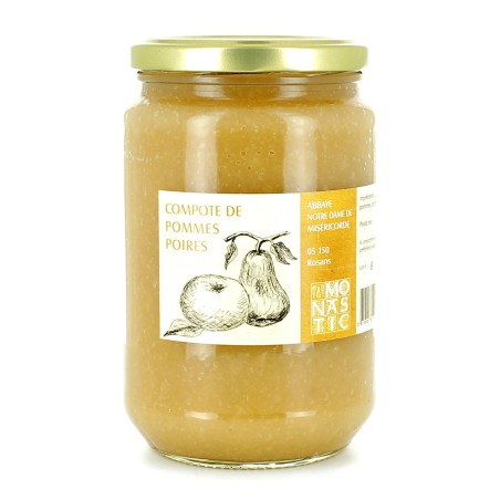 Compote de Pommes & Poires - (R2PP) - 730 g | ROSANS (Abbaye Notre-Dame de Miséricorde)