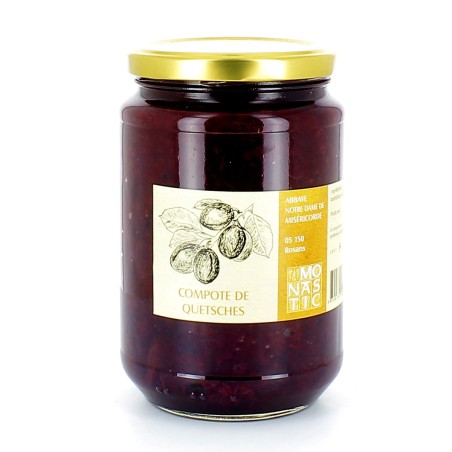 Compote de Quetsches - (R2QU) - 760 g | ROSANS (Abbaye Notre-Dame de Miséricorde)