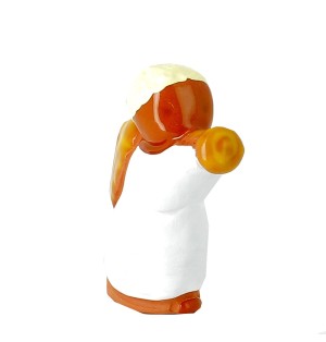 CRECHE B2 N°16 - Ange à la trompette - Santons en terre cuite (6cm) | JOUARRE (Abbaye Notre-Dame de)