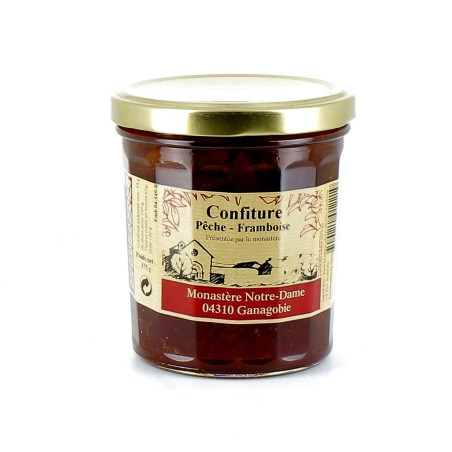 Confiture de Pêche et de Framboise - 375 g | GANAGOBIE (Abbaye Notre-Dame de)
