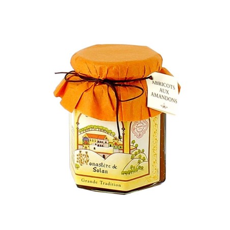 Confiture d'abricots aux amandons bio - 300 g | SOLAN (Monastère de la Protection de la Mère de Dieu de)