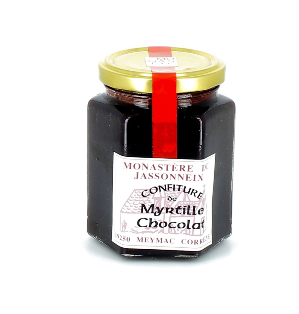 Confiture de Myrtille et Chocolat - 345 g | JASSONNEIX (Monastère du)