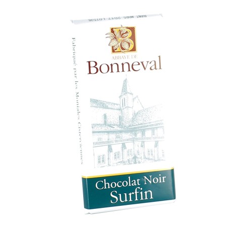 Tablette de chocolat noir surfin 53% - 100 g | BONNEVAL (Abbaye Notre-Dame de)