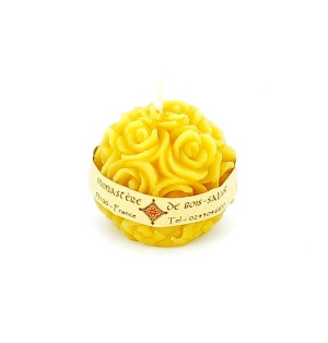 N°09 Bougie boule de roses | BOIS SALAIR (Monastère de)