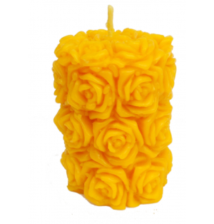 N°20 Bougie cylindre de roses | BOIS SALAIR (Monastère de)