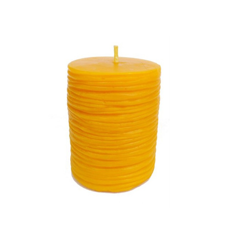 N°19 Bougie cylindre strié | BOIS SALAIR (Monastère de)