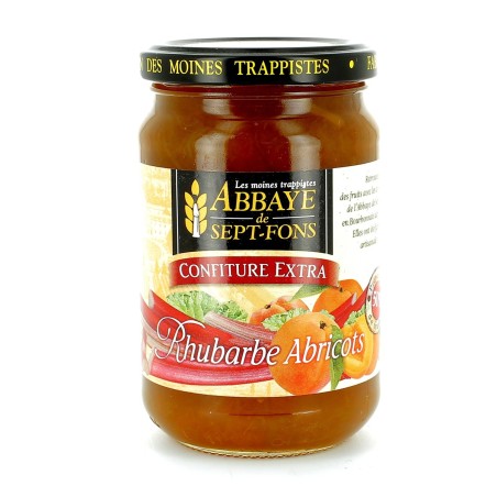 Confiture extra de Rhubarbe et d'Abricot - 370 g | SEPT-FONS (Abbaye Notre-Dame de)