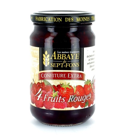 Confiture extra de 4 fruits rouges - 370 g | SEPT-FONS (Abbaye Notre-Dame de)