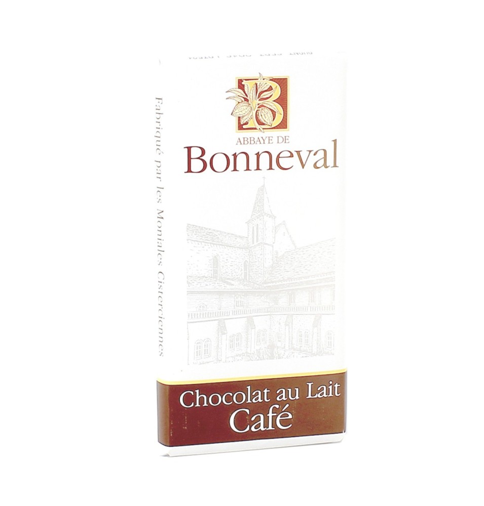 Tablette de chocolat au lait et café - 100 g | BONNEVAL (Abbaye Notre-Dame de)