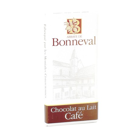 Tablette de chocolat au lait et café - 100 g | BONNEVAL (Abbaye Notre-Dame de)