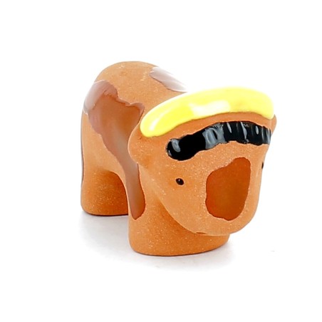 CRECHE B2 N°29 - Le boeuf - Santons en terre cuite (6cm) | JOUARRE (Abbaye Notre-Dame de)
