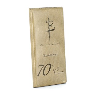 Tablette de chocolat Noir 70% - 100 g | BONNEVAL (Abbaye Notre-Dame de)