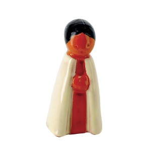 CRECHE A1 - Joseph - Santons en terre cuite émaillé (9cm) | JOUARRE (Abbaye Notre-Dame de)