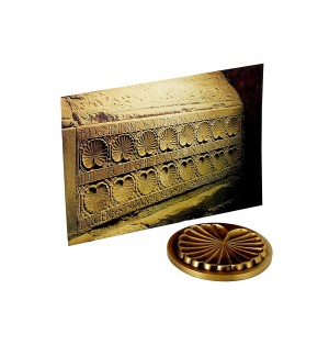 Médaille coquille + carte postale | JOUARRE (Abbaye Notre-Dame de)