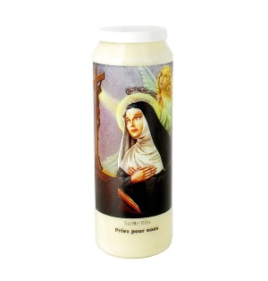 Bougie de neuvaine Sainte Rita | BOUGIE