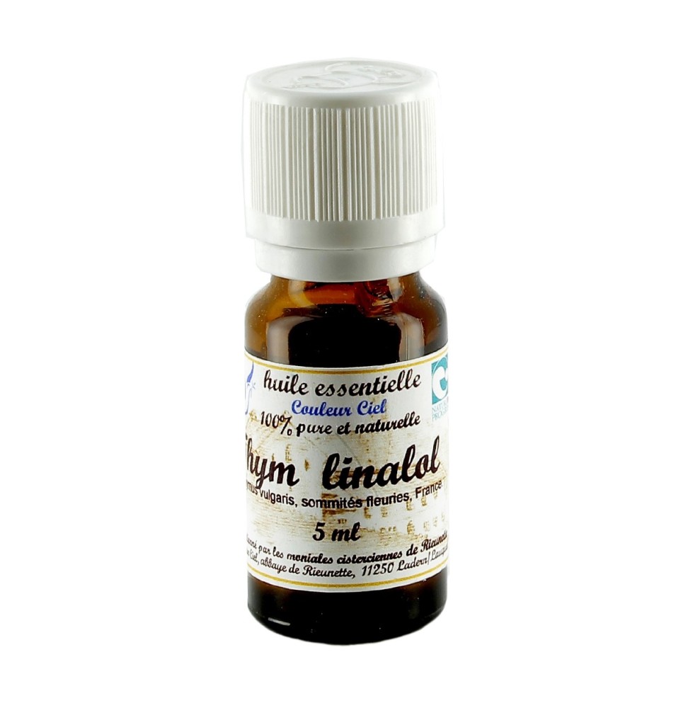 Huile essentielle bio de thym linalol