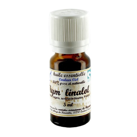 Huile essentielle bio de thym linalol