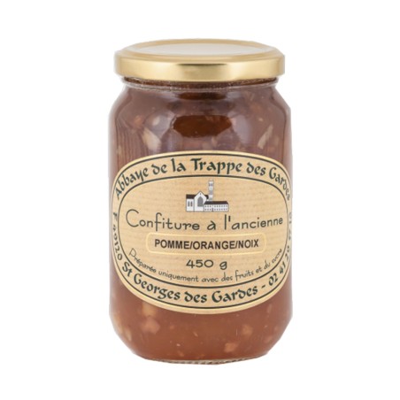 ABBAYE DES GARDES - Confiture à l'Ancienne Pomme/Orange/Noix