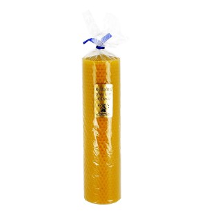 MONASTERE DE LA PAIX-DIEU - Bougie Liturgie pure cire d'abeille enroulée N°1