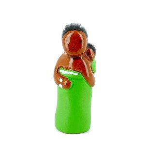 ABBAYE NOTRE-DAME DE JOUARRE - CRECHE - L'africaine - Santons en céramique (6cm) N°12