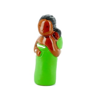 ABBAYE NOTRE-DAME DE JOUARRE - CRECHE - L'africaine - Santons en céramique (6cm) N°12