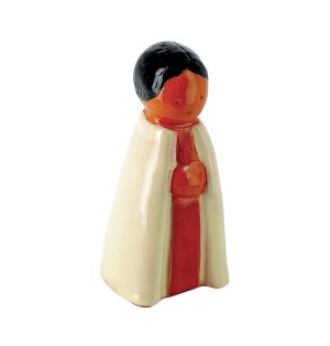 CRECHE A1 - Joseph - Santons en terre cuite émaillé (9cm) | JOUARRE (Abbaye Notre-Dame de)