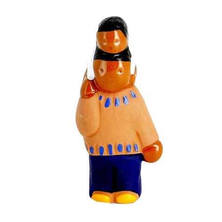 ABBAYE NOTRE-DAME DE JOUARRE - CRECHE - Le papa - Santons en céramique (6cm) N°60