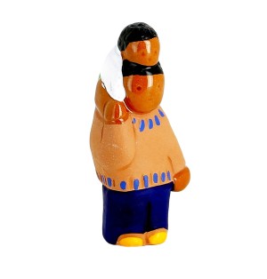 ABBAYE NOTRE-DAME DE JOUARRE - CRECHE - Le papa - Santons en céramique (6cm) N°60