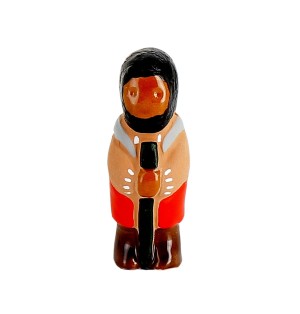 ABBAYE NOTRE-DAME DE JOUARRE - CRECHE - Le pélerin - Santons en céramique (6cm) N°15