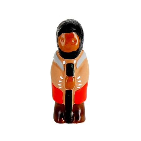ABBAYE NOTRE-DAME DE JOUARRE - CRECHE - Le pélerin - Santons en céramique (6cm) N°15