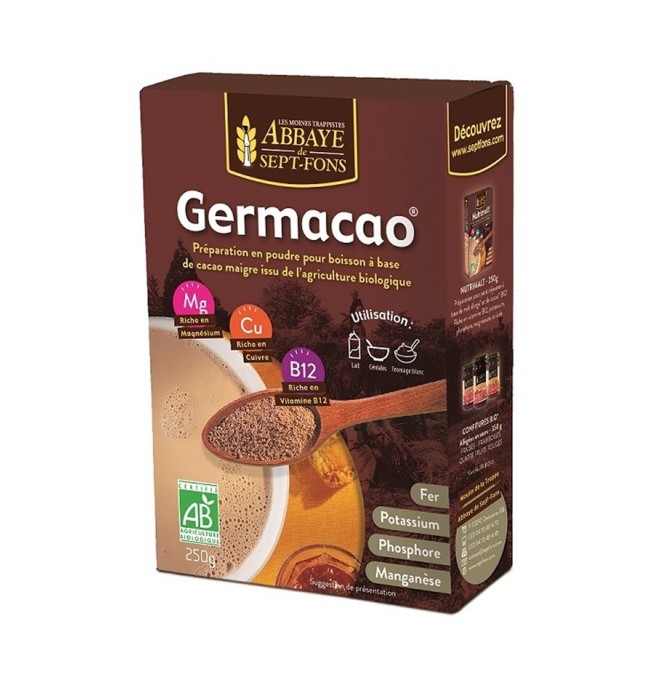 ABBAYE DE SEPT-FONS - Préparation bio en poudre au cacao Germacao
