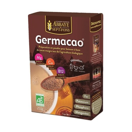 ABBAYE DE SEPT-FONS - Préparation bio en poudre au cacao Germacao