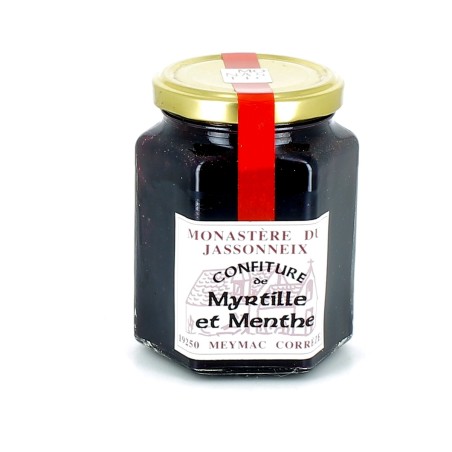 MONASTERE DU JASSONNEIX - Confiture de myrtille et menthe