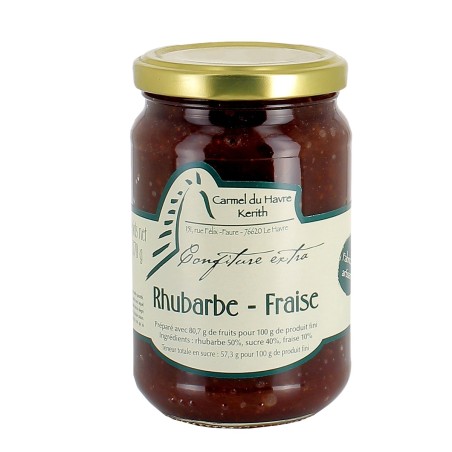 CARMEL DU HAVRE KERITH - Confiture de Rhubarbe Fraise