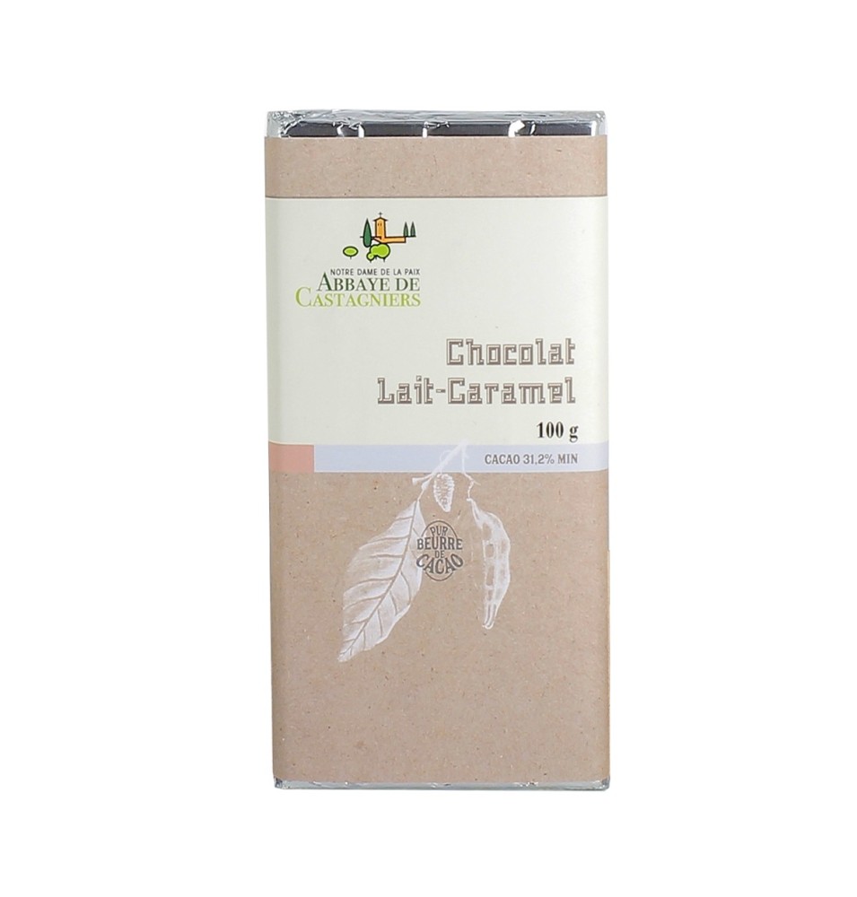 ABBAYE DE CASTAGNIERS - Tablette de chocolat au lait et caramel