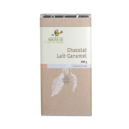 ABBAYE DE CASTAGNIERS - Tablette de chocolat au lait et caramel