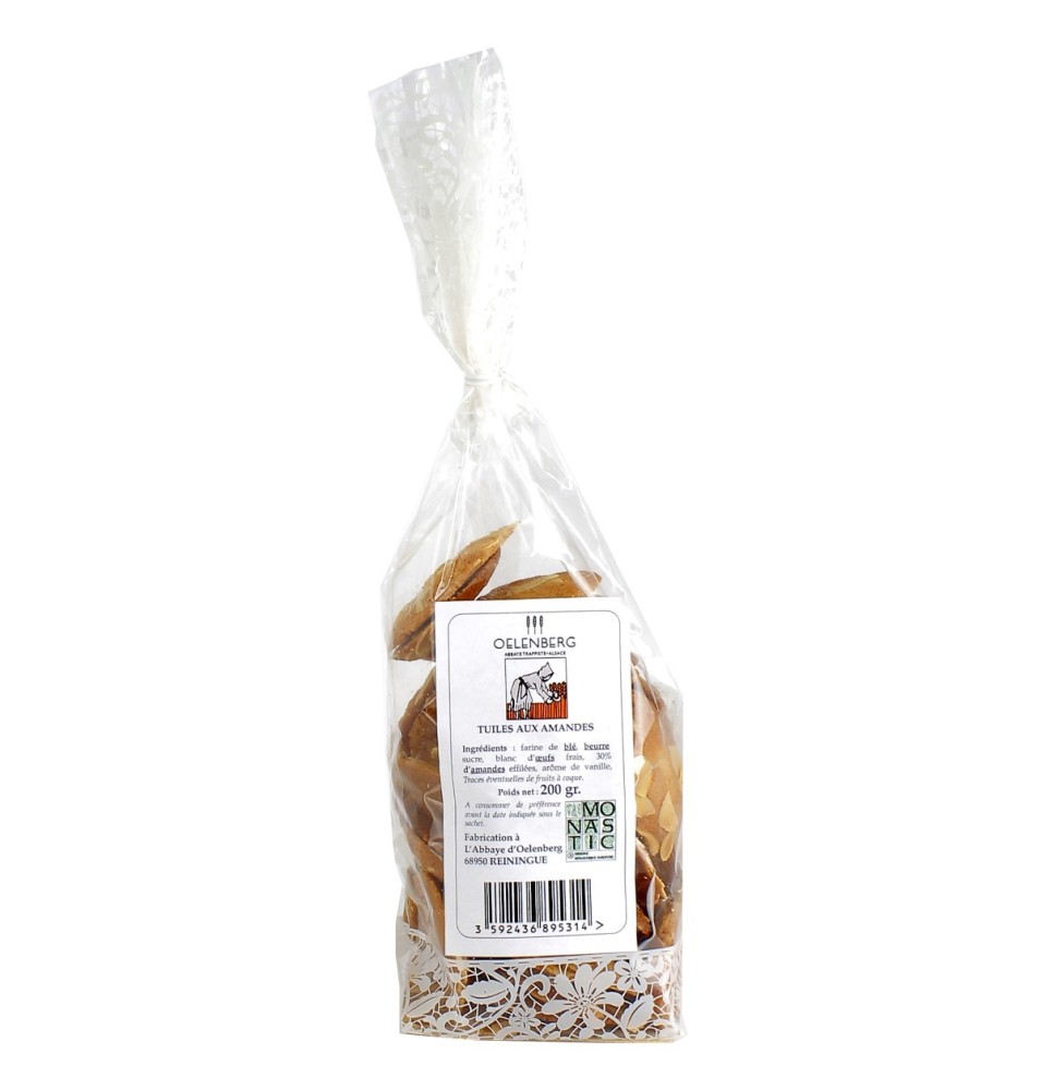 ABBAYE D'OELENBERG - Biscuits tuiles aux amandes