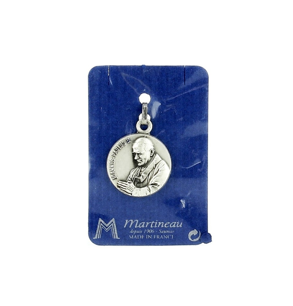 ARTE RELIGIEUX - Médaille argenté Jean-Paul II