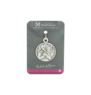 ART RELIGIEUX - Médaille argenté Saint-François d'Assise