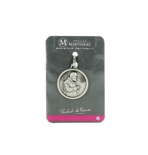 ART RELIGIEUX - Médaille argenté Padre Pio
